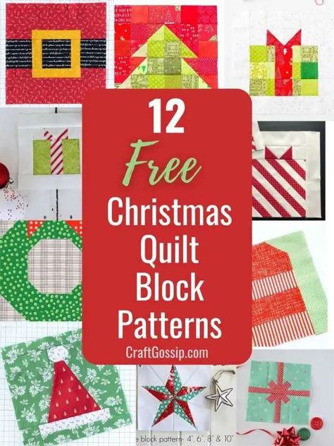 Christmas Tree Quilt Block, Santa Quilt, Tree Quilt Block, Christmas Quilting Projects, Christmas Quilt Blocks, Quilt Blocks Easy, Christmas Tree Quilt, Christmas Patchwork, Calendar Craft