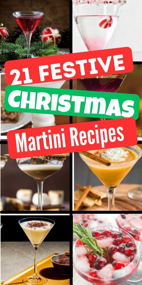 Choose from 21 simple and easy Christmas Martini Recipes. These Christmas themed martinis make perfect holiday cocktails. Christmas themed martinis include eggnog martini, Gingerbread Martini, Sugar Cookie Cocktail and much more. #onecrazymom #christmasmartinirecipes #christmasmartinis Holiday Martinis Christmas, Sugar Cookie Cocktail, Sugar Cookie Martini Recipe, Christmas Martinis, Christmas Martini Recipes, Christmas Themed Drinks, Christmas Themed Cocktails, Gingerbread Martini, Martini Recipes Easy