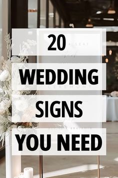 Wondering what signs you need for your wedding day? Discover the 20 essential wedding signs that add a touch of charm, guide your guests seamlessly, and make your special day picture-perfect. From welcome signs to seating charts, explore creative ideas that will leave a lasting impression. Essential Wedding Decorations, Picture Sign In Wedding, Day Of Signage Wedding, Must Have Signs For Wedding, Types Of Wedding Signs, Summer Wedding Signs, Sayings For Wedding Signs, Creative Wedding Sign In Ideas, Wedding Signs You Need