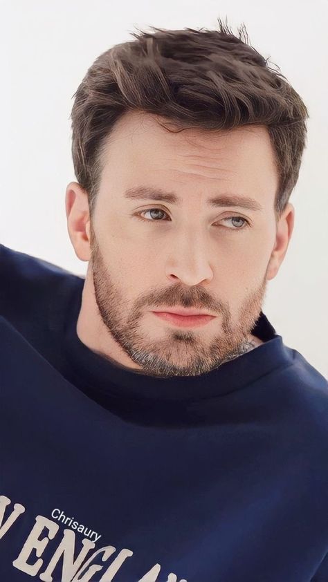 Dr Kids, Christopher Robert Evans, Mens Hairstyles With Beard, Christopher Evans, Captain My Captain, Steve Rogers Captain America, Clean Shaven, Robert Evans, Male Celebrities