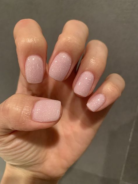 Pale pink glitter dip powder | Chic nails, Subtle nails, Fashion nails Milky Nails, Pink Glitter Nails, Subtle Nails, Her Nails, Casual Nails, Cute Gel Nails, Bride Nails, Neutral Nails, Dipped Nails