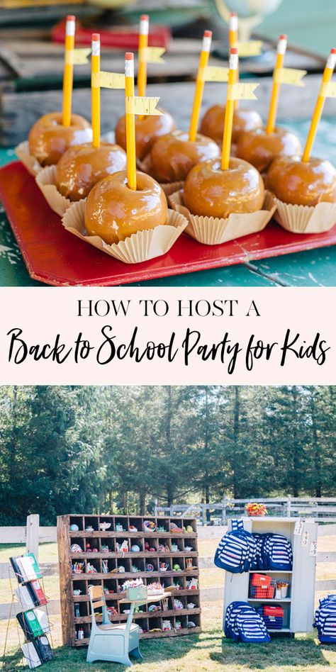 How to Host a Back to School Party | There’s still time to plan your own Back to School party for friends and family.  Start by sending digital invites to guests from Minted.  Their invites are adorable and super simple to use.  The best part? They’re free! || JennyCookies.com #backtoschool #partyideas #backtoschoolparty #kidsparties Back To School Bash Themes, Back To School Bash Food Ideas, Back To School Mom Party, Back To School Theme Party For Adults, School Daze Party Theme, Back To School Decorations Party, Back To School Party For Adults, Church Back To School Bash Party Ideas, Back To School Bbq Party Ideas