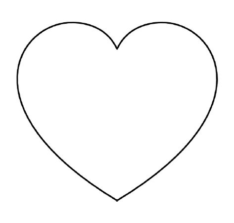 Do you need a large heart template that prints one per page? I've got you covered! Black And White Heart, White Heart, A Heart, Heart Shape, Free Printable, Cut Out, Black And White, Black