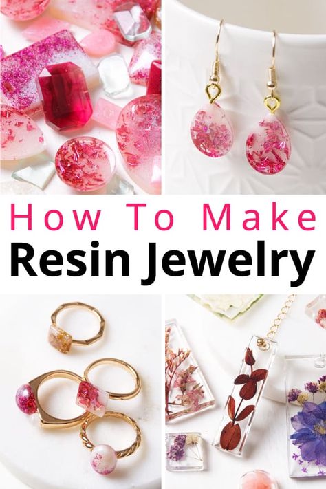 Diy Jewelry Making Ideas, Resin Jewelry Ideas, Make Resin Jewelry, How To Make Resin Jewelry, Diy Resin Jewelry, Resin Jewelry Tutorial, Diy Resin Earrings, Jewelry Making Ideas, Resin Jewlery