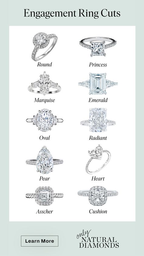 1ct Engagement Rings, Ingajmant Rings, Types Of Diamond Rings, Engagement Rings Cuts Types, Diamond Ring Cut Types, Types Of Rings Engagement Style, Type Of Rings Style, Diamond Cuts Engagement Rings, Engagement Rings Types Of Cuts