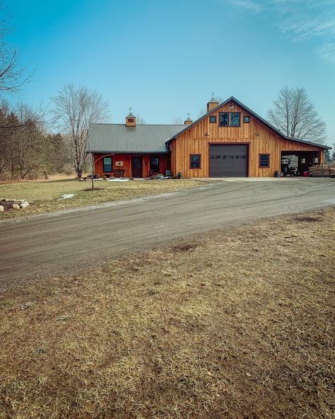 Rustic barn
Living quarters
Stained barn 
Red barn
Farmhouse 
Barn
Homestead
Board and batton barn Shop Plans With Living Quarters, Pole Building With Living Quarters, Large Garage With Living Quarters, Shop With Living Quarters 40x60, Shops With Living Quarters, Shop With Small Living Quarters, House With Shop Attached, Rv Barn With Living Quarters, Garage Plans With Living Quarters