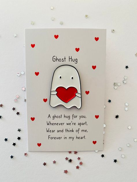 Present Best Friend, Seeing You Quotes, Ghost Hug, Story Sack, Ghost Ghost, Story Stones, Soft Enamel Pins, Worry Stones, Soft Enamel