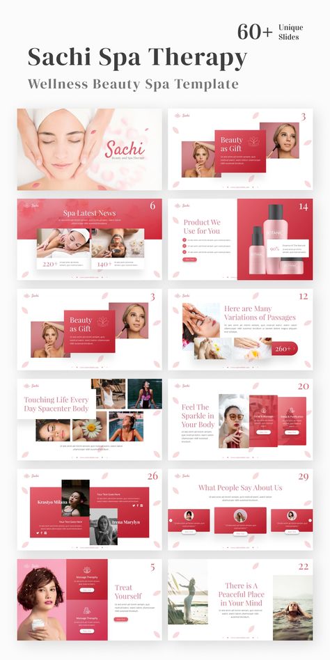 Product Powerpoint Presentation, Cosmetics Presentation Design, Spa Template Design, Beauty Presentation Design, Spa Infographic, Product Powerpoint, Slides Layout, Website Layout Design, Beauty Cosmetics Design