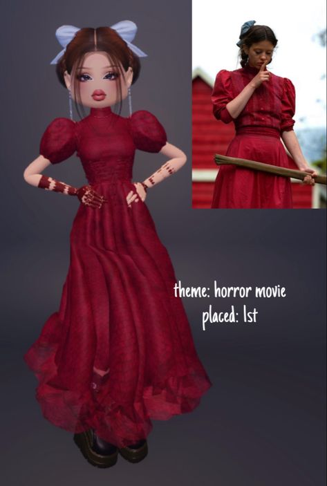 dress to impress, no vip, horror, horror movie, pearl, dti, roblox, roblox game Pearl Dti Outfit, Dress To Impress Theme Marionettes, Horror Movie Characters Female, Freddy Krueger Dress To Impress, Movie Primere Dress To Impress, Horror Movie Dress To Impress Non Vip, Dress To Impress Outfits Roblox Game Valentines Heartbreak Theme, Trouble Maker Dress To Impress, Dress To Impress Happy Theme Outfit