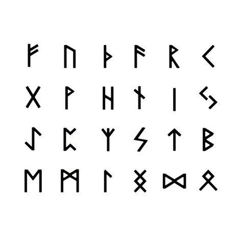 Elder Futhark Runes - Now available from my Etsy store! Viking Alphabet, Nordic Alphabet, Rune Alphabet, Nordic Runes, Runic Alphabet, Elder Futhark Runes, Futhark Runes, Elder Futhark, Viking Runes