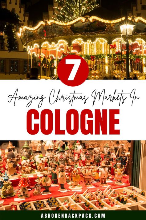 Discover the best Cologne Christmas markets.✔ Find out which ones are the best.✔ Start planning your holiday now! German Snacks, Cologne Christmas Market, Best Cologne, Europe Christmas, Christmas In Europe, Best Christmas Markets, Christmas Markets Europe, Long Term Travel, Europe Itineraries