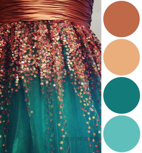 Copper tones with ocean blue, the inspiration behind our Water Fairy spring trend look. See more at ulta.com/whatshot Copper Colour Palette, Teal Wedding Colors, Teal Color Palette, Color Schemes Colour Palettes, Palette Inspiration, Color Palette Design, Color Inspo, Design Case, Colour Schemes