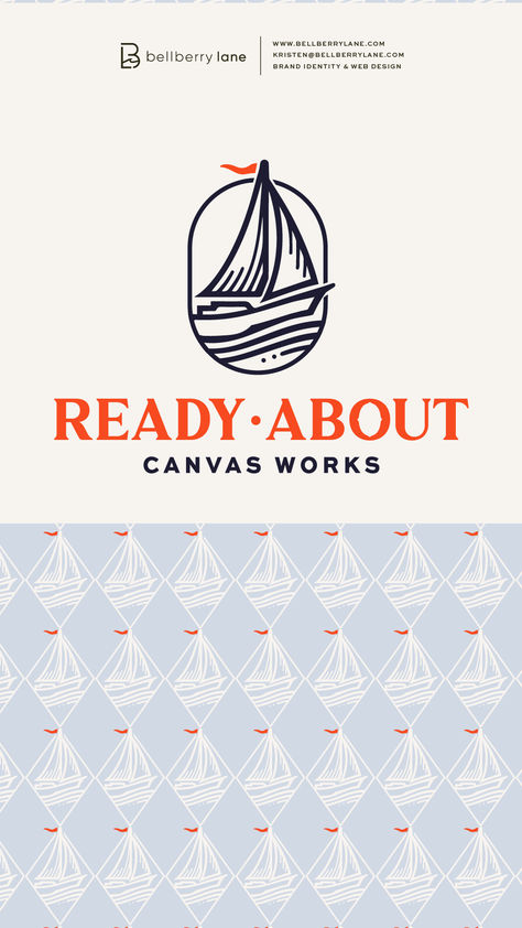 c. 2024 Bellberry Lane Nautical Branding, Nautical Logo, Brand Consistency, Brand Ideas, Logo Brand Identity, Brand Style Guide, Brand Board, Signage Design, Web App Design