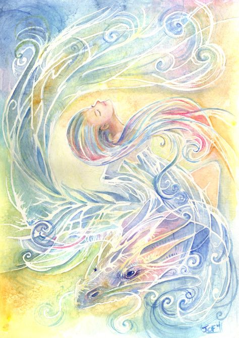 Air Element Art, 4 Elements Art, Air Fairy, Wind Illustration, Wind Element, Wind Painting, Air Elemental, Wind Spirit, Element Of Air