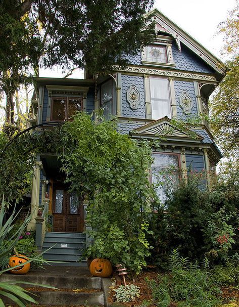 boutiquesbylily: “Victorian House, Portland, Oregon ” This Old House, Victorian Architecture, House Goals, Blue House, Pretty House, Historic Homes, My New Room, House Inspo, Victorian Homes