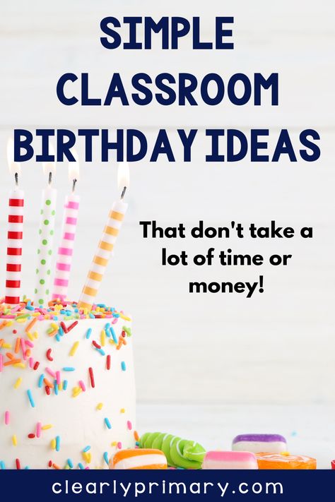 Looking for easy classroom birthday ideas for teachers? Read this post to learn simple ways to celebrate student birthdays. Filled with ideas for a Birthday display or chart, inexpensive gifts and more! Your students will feel special with a Birthday crown that you can purchase or make your own. These birthday classroom ideas and more! School Birthday Craft Ideas, Birthday Ideas For The Classroom, Teaching Birthday Preschool, Celebrate Student Birthdays, Classroom Birthday Traditions, Student Birthday Ideas From Teacher, Teacher Birthday Ideas Classroom, Birthday Ideas For Teachers, Classroom Birthday Ideas From Teacher