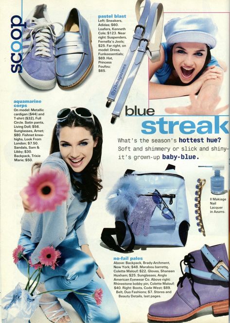 Y2K MAGAZINES on X: "Blue Streak (Seventeen, February 1995) #seventeenmagazine #90sfashion https://t.co/OGG8bSHZpw" / X Seventeen Magazine 90s, 2000s Fashion Magazine, Y2k Magazine, 2000s Magazines, Magazine Cover Ideas, Fashion Magazine Layout, Nylon Magazine, Magazine Spreads, Girls Magazine