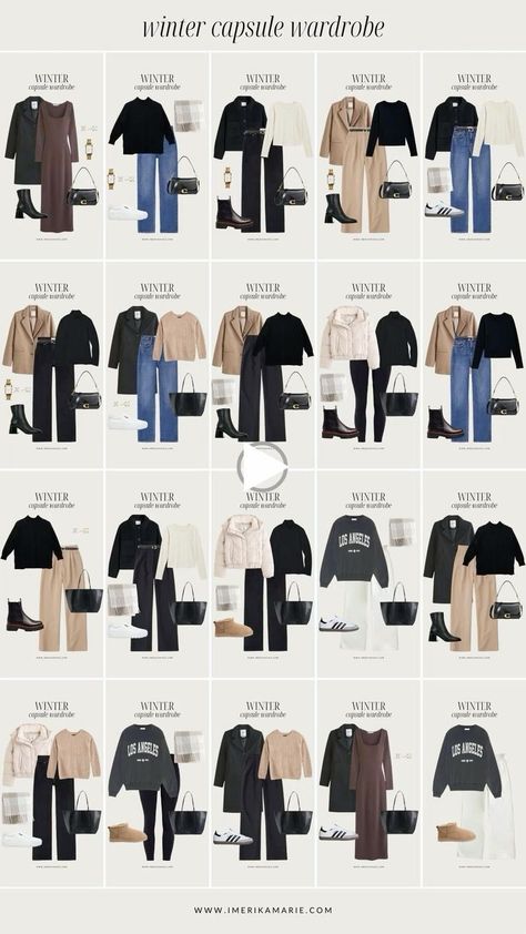 Winter Outfits Uggs, Winter Travel Capsule Wardrobe, Outfits Uggs, Everyday Outfits Winter, Capsule Wardrobe Winter, Winter Outfits 2024, Fits Winter, Looks Adidas, Capsule Wardrobe Casual