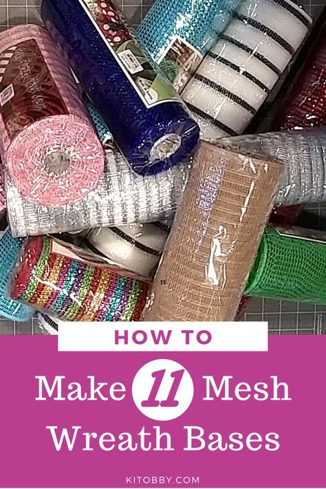 Curly Mesh Wreath Tutorial, Different Types Of Deco Mesh Wreaths, Making A Deco Mesh Wreath, Deco Wreaths Ideas, Different Mesh Wreath Techniques, Making Door Wreaths, Deco Mesh Wreaths Tutorials Spring, Different Wreath Methods, Wreaths For Beginners