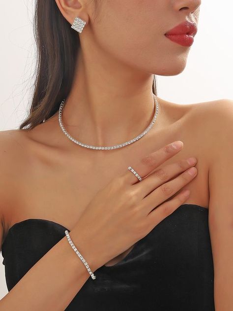 Mixed Jewelry Style, Fancy Jewelry Necklace, Formal Jewelry, Basic Jewelry, Prom Jewelry, Diamond Jewelry Designs, Women's Jewelry Sets, Classy Jewelry, Watches Women Fashion