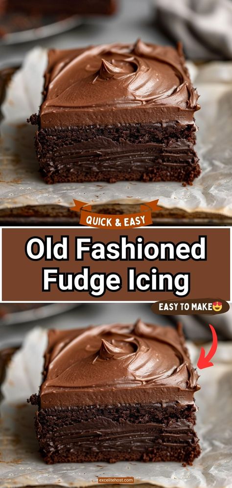 Old Fashioned Fudge Icing Old Fashioned Frosting, Homemade Fudge Icing, Old Fashioned Chocolate Icing, Milk Chocolate Icing Recipe, Chocolate Fudge Icing Recipe, Condensed Milk Icing, Fudge Frosting Recipe, Condensed Milk Frosting, Fudge Icing Recipe