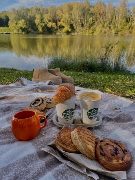 autumn picnic, fall picnic, psl, cinnamon rolls, fall date Fall Aesthetic Picnic, Aesthetic Fall Picnic, Autumn Picnic Aesthetic, Autumn Picnic Food, Fall Activities With Friends, Fall Picnic Date, October Picnic, Fall Picnic Aesthetic, Fall Picnic Food Ideas