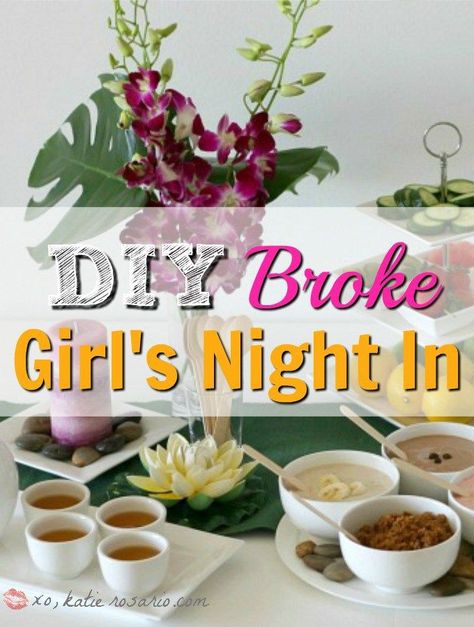 12 DIY Broke Girls Night In Ideas: I think girls nights are the best! Its such a fun time with my friends! Omg! Sometimes my life is so crazy idk what to do but that when I really need my friends. This list is stuffed with great cheap ideas!!! Pinning for later! Girls Night In Ideas, Girls Night In Food, Night In Ideas, Ladies Night Party, Girls Night Crafts, Moms Night, Cupcakes Ideas, Frugal Girls, Girls Night In