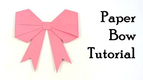 Watch this video to learn how to make an origami bow/ribbon. Specially this bow/ribbon is made for kids toys. This origami bow/ribbon is so easy to make, just follow the instructions step by step and try to make. So I hope this tutorial will help you to make paper bow/ribbon with color paper. Bow Out Of Paper, Bow Origami, Made For Kids, Make A Bow, Paper Bow, Paper Origami, Bow Ribbon, Make Paper, Color Paper