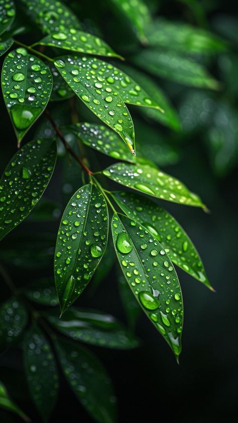 Green Wallpaper Hd, Green Nature Wallpaper, Water Drop Photography, Iphone Wallpaper Texture, Leaves Photo, Xiaomi Wallpapers, Iphone Wallpaper Lights, Nature Photography Flowers, Android Wallpaper Art