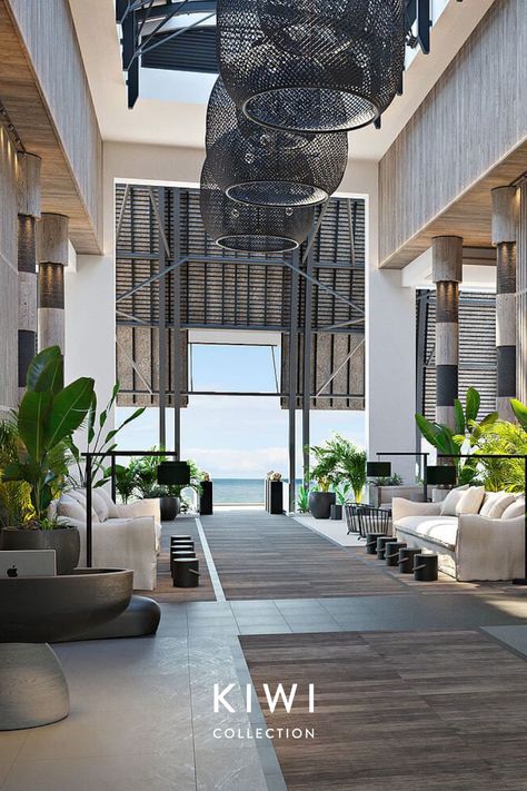 Luxury Tropical Resort, Luxury Resort Interior, Beach Hotel Lobby, Grand Baie Mauritius, Resort Interior Design, Luxury Hotels Lobby, Luxury Resort Hotels, Tropical Luxury, Resort Interior