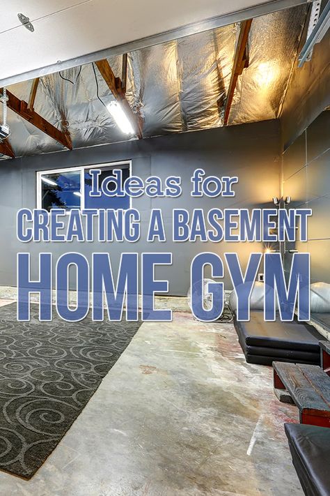 Exercise Room Basement, Workout Rooms Basement, Cute Gym Room Ideas, Unfinished Basement Gym Workout Rooms, Small Home Gym Design Basement, Rustic Workout Room, Home Gym In Basement Ideas, Home Weight Room Ideas, Work Out Area At Home