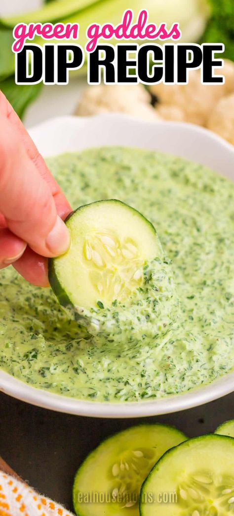 Pioneer Woman Green Goddess Dip, Veggie Dips Healthy, Greek Goddess Dip, Veggie Platter Dip Recipes, Non Dairy Veggie Dip, Dip For Veggies Easy, Vegetable Dips Recipes, Vegan Dips For Veggies, Green Appetizers For Party