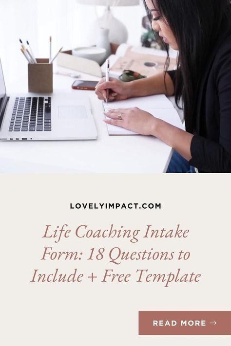 A life coaching intake form is the perfect tool to help your clients start gaining insights and understanding their world. Learn how to create your own. ❤ Life Coaching Intake Form: 18 Questions to Include + Free Template by Lovely Impact | life coaching tools, life coaching tools worksheets free, life coaching worksheets, coaching documents, life coach printables Coaching Intake Form, Life Coach Intake Form, Self Love Coaching Tools, Free Coaching Templates, Coaching Templates Free Printable, Life Coaching Forms, Life Coaching Tools Worksheets Free, Life Coach Marketing, Life Coach Tools