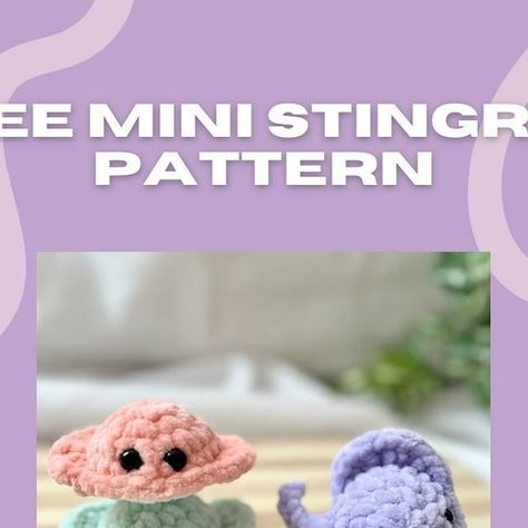 Doux Coton on Instagram: "Introducing our mini stingray pattern. This little friend is a quick make and absolutely adorable in every possible color. It’s been quite the hit at our markets! 🥰 Try it for yourselves and tag us in your makings!   #crochet #crocheter #crochetinspiration #crochetersofinstagram #freecrochet #freecrochetpattern #crochetstingray #smallbusiness #faitauquebec #handmade #canada #quebec" Mini Stingray Crochet Pattern, Crochet Mini Stingray Free Pattern, Crochet Manta Ray Pattern Free, Crochet Market Prep Ideas, Crochet Stingray Pattern Free, Crochet Minis, Crochet Stingray, Mini Crochet Animals Pattern Free, Crochet Free