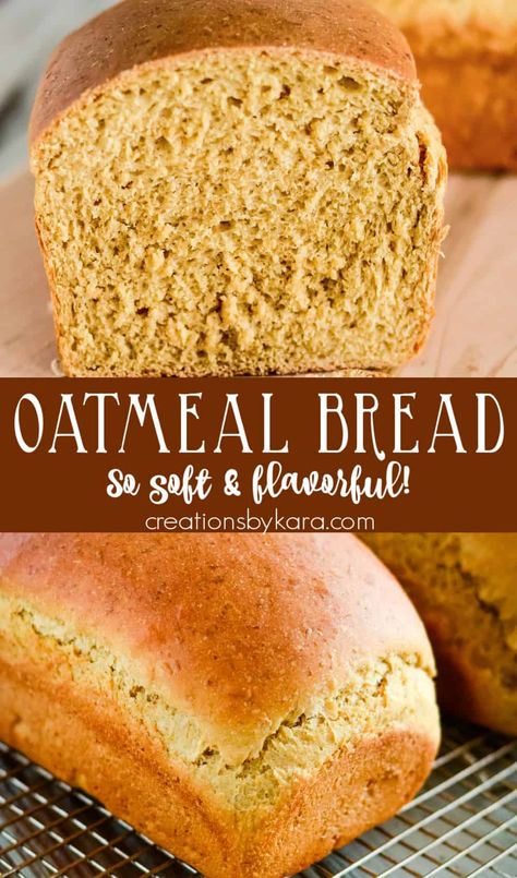 Healthy Sandwich Bread Recipe, Oatmeal Rolls, Oatmeal Bread Recipe, Molasses Bread, Brown Bread Recipe, Curly Styling, Healthy Sandwich, Best Homemade Bread Recipe, Oat Bread