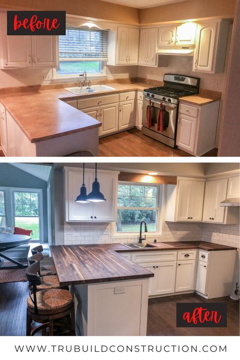 A Warm And Inviting Kitchen Remodel Before & After Inviting Kitchen, Mobile Home Kitchen, Mobile Home Renovations, Manufactured Home Remodel, Diy Kitchen Renovation, Diy Kitchen Remodel, Inspiration Kitchen, Remodeling Mobile Homes, Kitchen Remodel Before And After