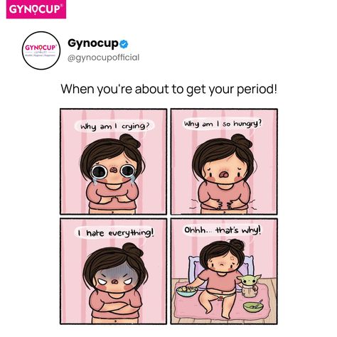 When you're about to get your period!  #periods #menstruation #periodproblems #period #menstruationmatters #periodpositive #gynocup #mildcares That Time Of The Month Period, What To Do When Your Gf Is On Her Period, Period Blood In Toilet, Period Relatable, Menstruation Humor, Period Problems Funny, Period Memes Funny, Period Aesthetic, Period Stuff