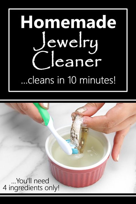 Diy Jewelry Cleaner Diamonds, Homemade Floor Cleaner, Natural Jewelry Cleaner, Homemade Floor Cleaners, Diamond Cleaner, Homestead Lifestyle, Homemade Jewelry Cleaner, Grease Cleaner, Jewelry Cleaner Diy