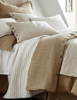 Grey bed linen