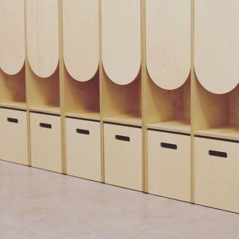 Kids Locker, Kindergarten Interior, Early Childhood Centre, Hotel Lobby Design, Kids Cafe, Kindergarten Design, Nordic Furniture, Joinery Details, Children Park