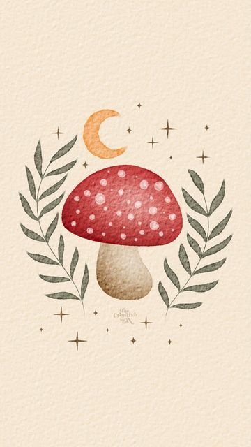 Watercolor Ideas Mushroom, Red And White Mushroom Drawing, Flowers And Mushrooms Painting, Cool Easy Drawings Ideas Simple Mushrooms, Watercolour Mushroom Easy, Mushroom Art Inspiration, Simple Painting Ideas Mushroom, Easy Painting Mushroom, Painting Mushrooms Easy