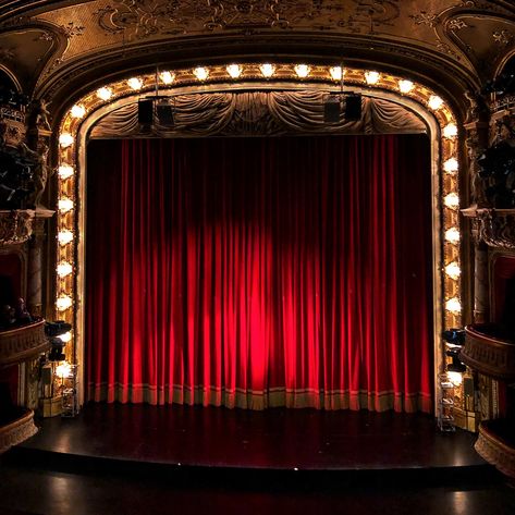 Spot. | creative commons by marfis75 Twitter: @marfis75 Lice… | Flickr Theater Stage Aesthetic, Cabaret Stage, Old Theater, Art Deco Theater, Theatre Curtains, Stage Curtains, Theatre Interior, Theatre Lighting, Vintage Theatre