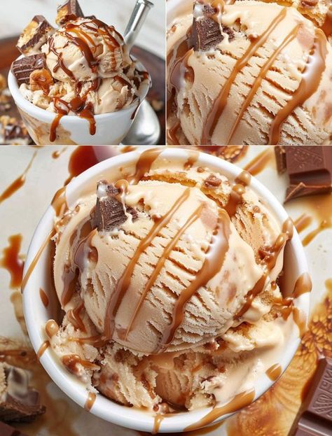 Homemade Cooking Crust | Snickers Ice Cream | Facebook Snickers Ice Cream, Ice Cream Ingredients, Homemade Cooking, Cream Recipes, Creamy Peanut Butter, Ice Cream Recipes, Kosher Salt, Heavy Cream, 1 Cup