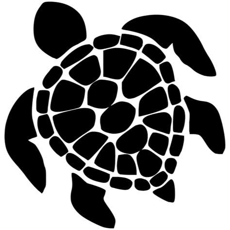 Turtle Silhouette, Sea Turtle Wall Art, Turtle Wall Art, Decal Ideas, Hawaiian Tattoo, Silhouette Stencil, Turtle Art, A Turtle, Silhouette Art