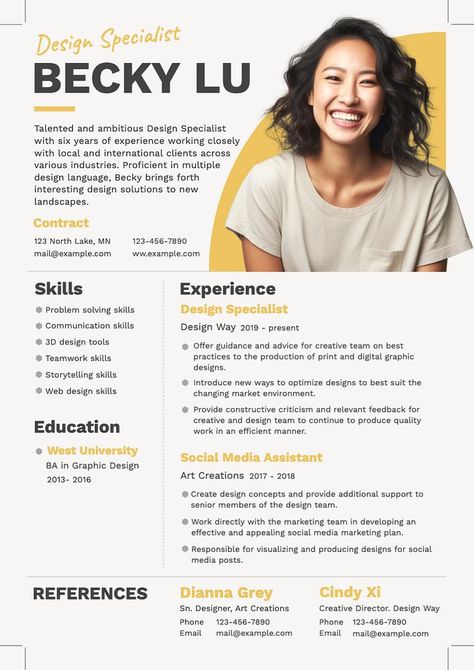 Designer Resume Template, Graphic Designer Resume Template, Resume Design Inspiration, Graphic Designer Resume, Curriculum Vitae Design, Best Cv Template, It Cv, Cv Inspiration, Graphic Design Cv