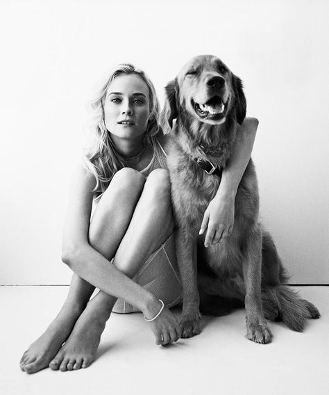 Diane Kruger, the actress bringing one of TV's most multilayered characters on "The Bridge" to life is just as dynamic off-duty! #Cover Dog Photoshoot Pet Photography, Family Pet Photography, Dog Tumblr, Celebrity Dogs, Animal Photoshoot, Photos With Dog, Celebrity Photography, Dog Photoshoot, Diane Kruger