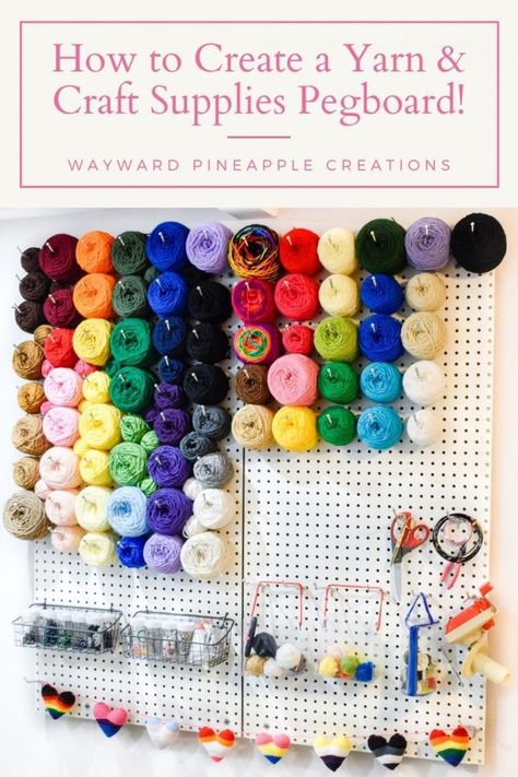 Yarn Storage Ideas, Yarn Storage Solutions, Ikea Small Bedroom, Craft Organisation, Knitting Room, Small Craft Rooms, Craft Shed, Yarn Winder, Yarn Organization