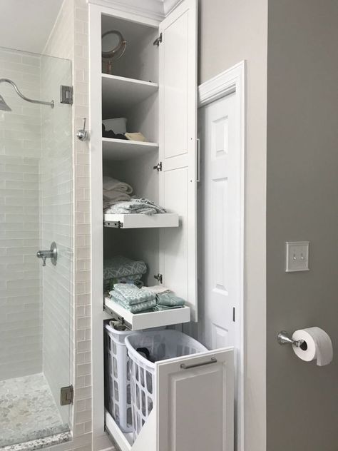 Bathroom linen closet