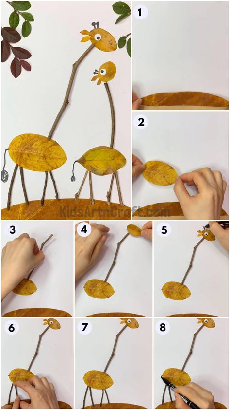 Fall Kids Crafts With Leaves, The Leaf Man Craft, Leaves Animals Leaf Crafts, Leaf Person Craft, Leaf People Art, Real Leaf Crafts For Kids, Craft With Leaves For Kids, Art With Leaves For Kids, Leaf Animals Craft Kids