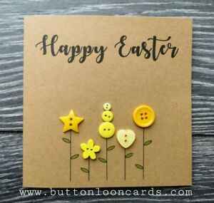 Diy Easter Cards, Happy Birthday Cards Handmade, Happy Easter Greetings, Easter Cards Handmade, Birthday Card Craft, Homemade Greeting Cards, Easter Greeting, Happy Easter Card, Easter Flowers